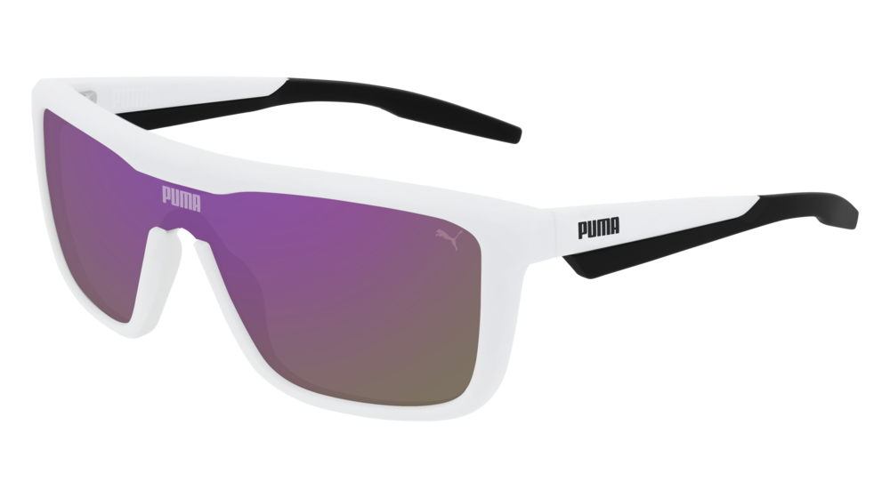 Puma Sunglass Man White White Violet