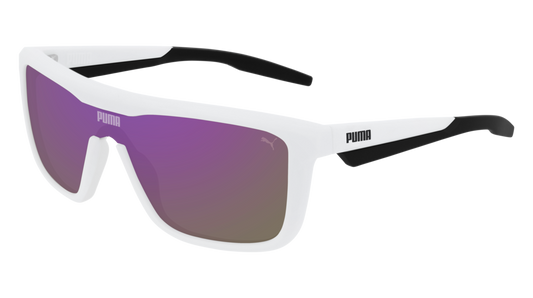 Puma Sunglass Man White White Violet