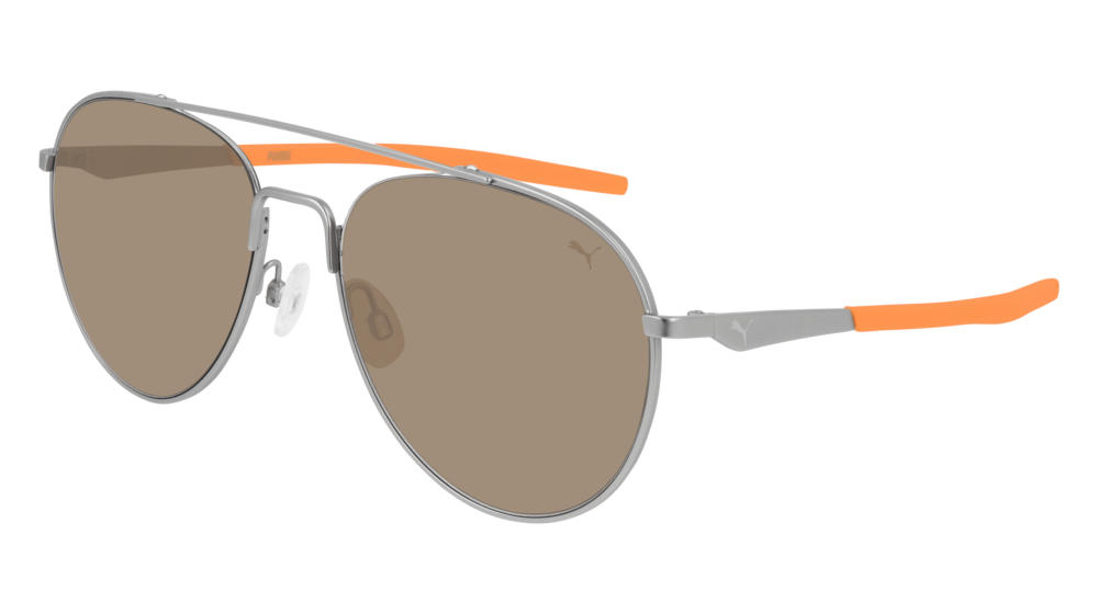 Puma Sunglass Man Ruthenium Ruthenium Brown