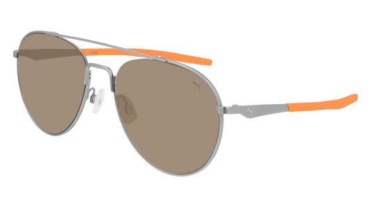 Puma Sunglass Man Ruthenium Ruthenium Brown