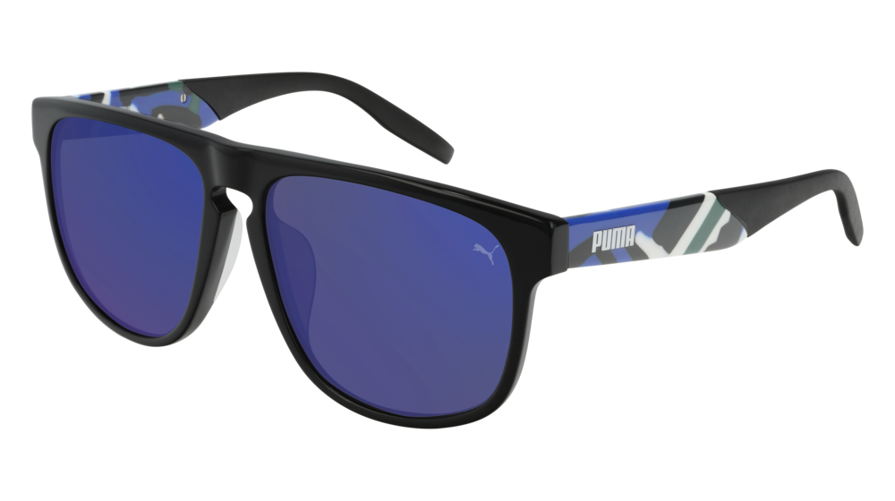 Puma Sunglass Man Black Havana Blue