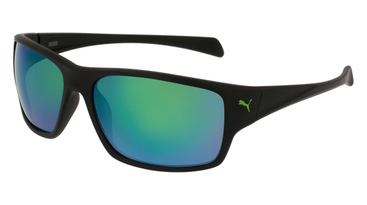 Puma Sunglass Man Black Black Green