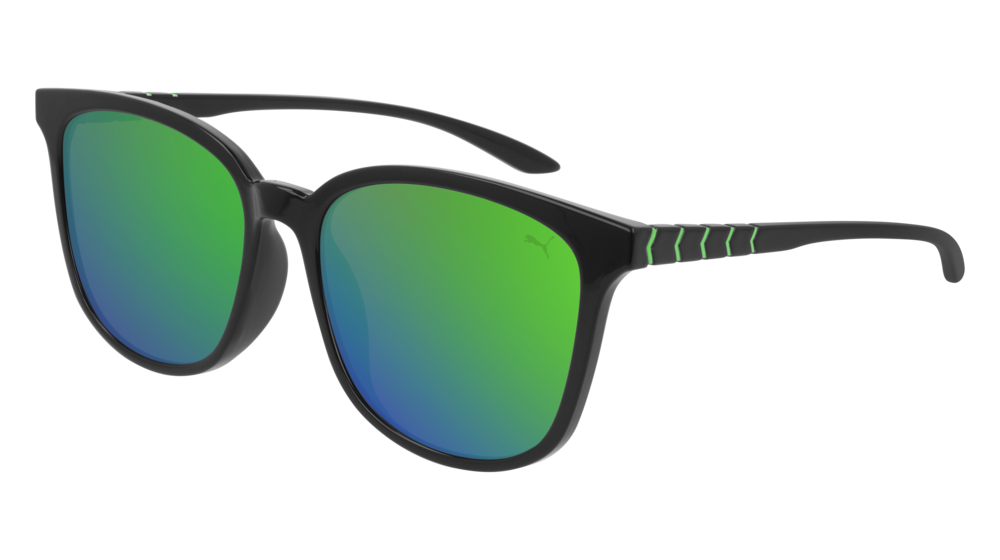 Puma Sunglass Man Black Black Green