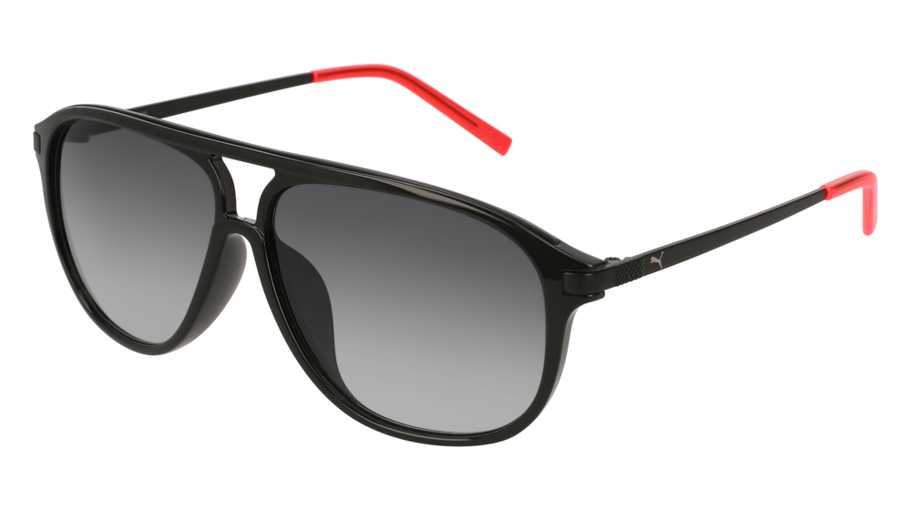 Puma Sunglass Man Black Black Grey