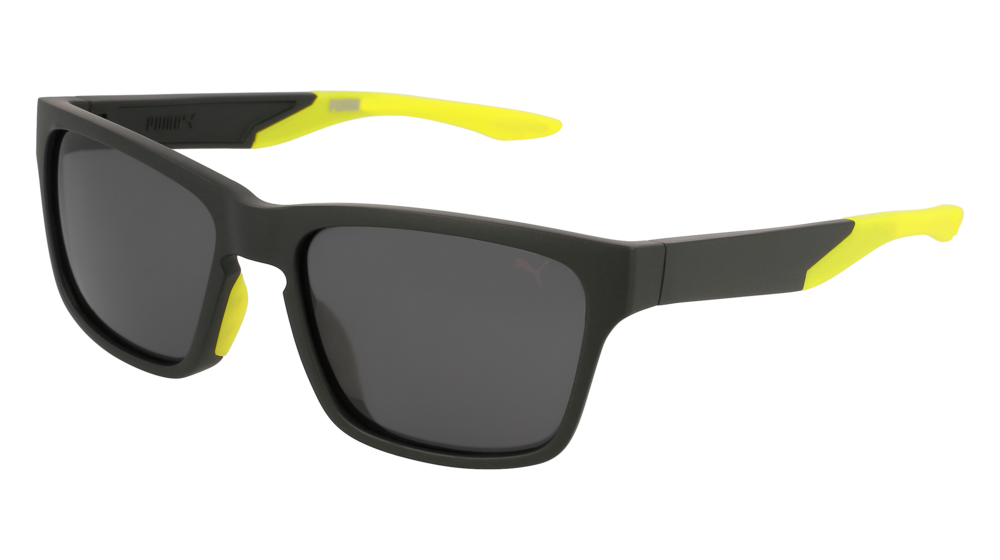 Puma Sunglass Man Black Black Grey