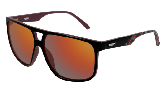 Puma Sunglass Man Black Black Red