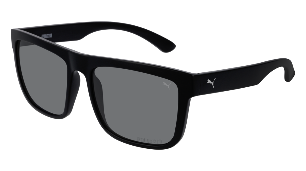 Puma Sunglass Man Black Black Smoke