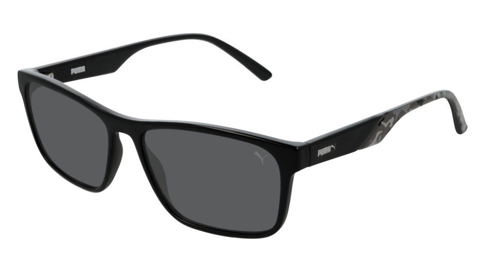 Puma Sunglass Man Black Black Smoke