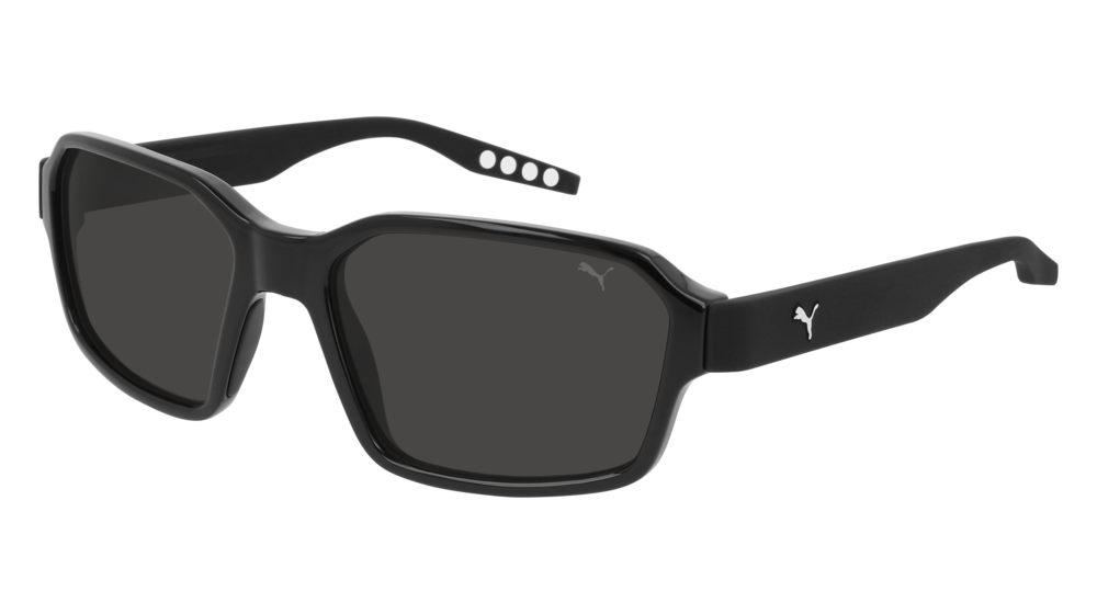 Puma Sunglass Man Black Black Smoke