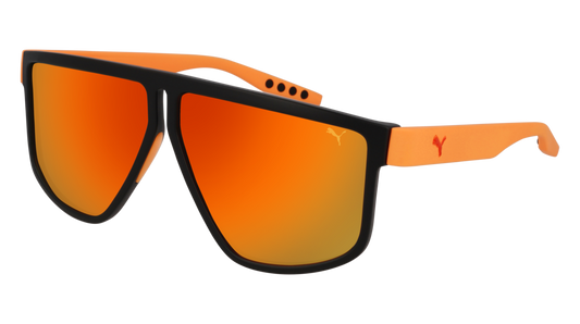 Puma Sunglass Man Black Orange Red