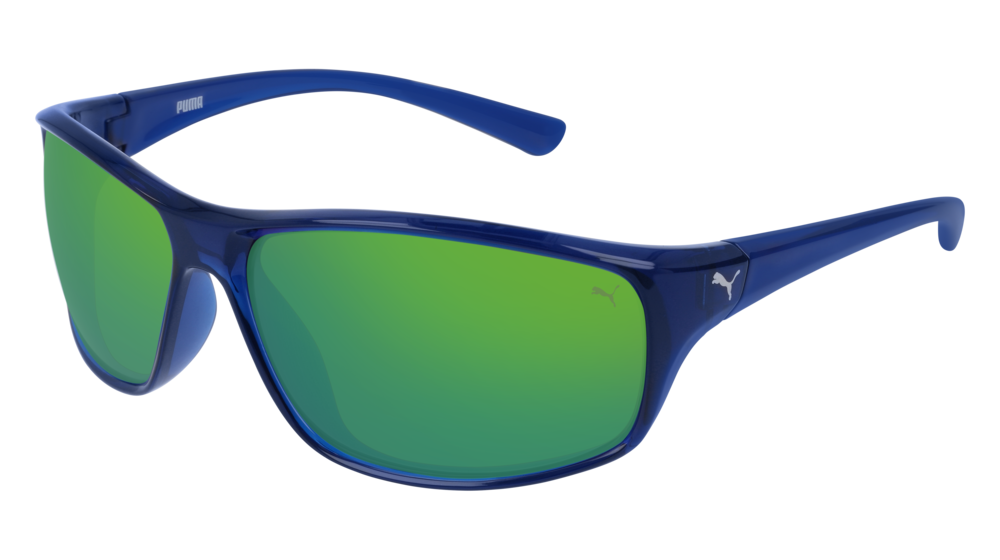 Puma Sunglass Man Blue Blue Green