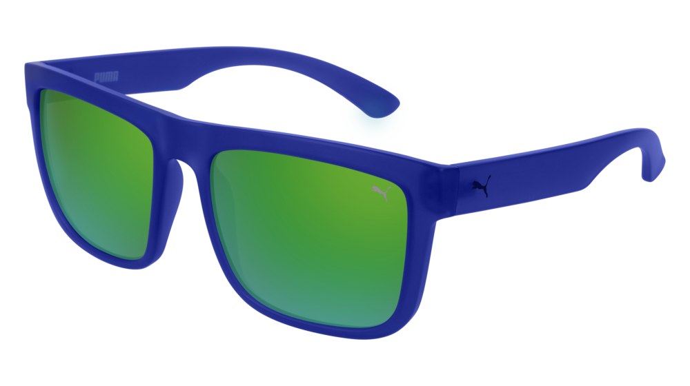 Puma Sunglass Man Blue Blue Green