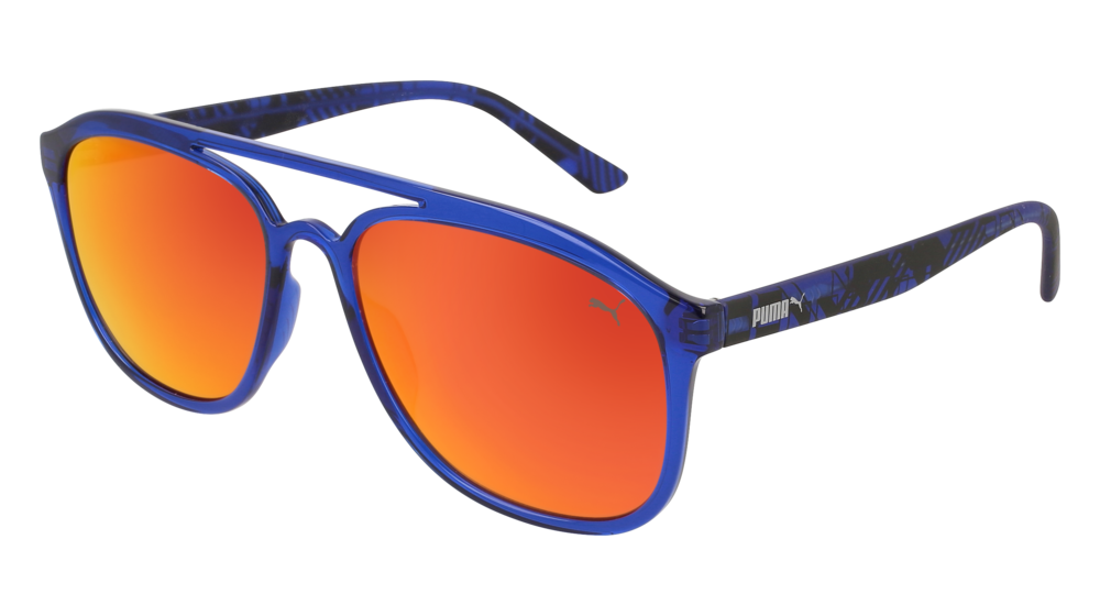 Puma Sunglass Man Blue Blue Red