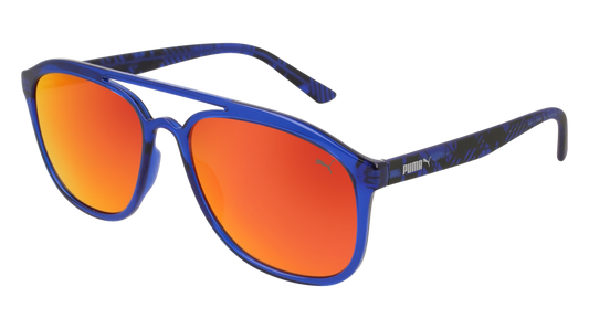 Puma Sunglass Man Blue Blue Red