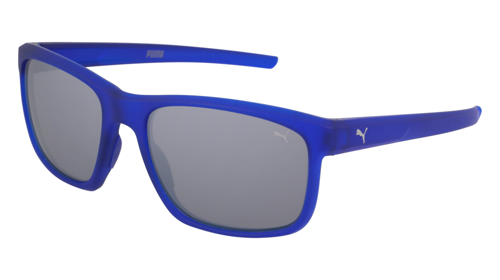 Puma Sunglass Man Blue Blue Silver