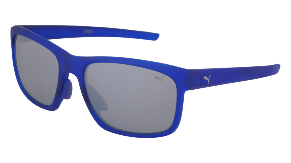 Puma Sunglass Man Blue Blue Silver