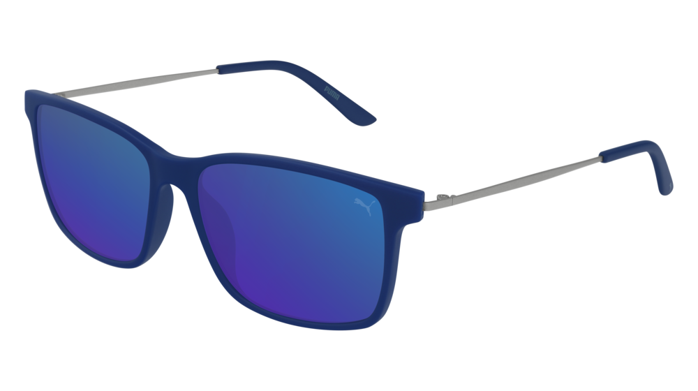 Puma Sunglass Man Blue Silver Blue