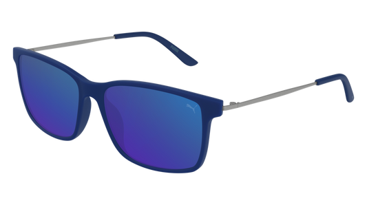 Puma Sunglass Man Blue Silver Blue