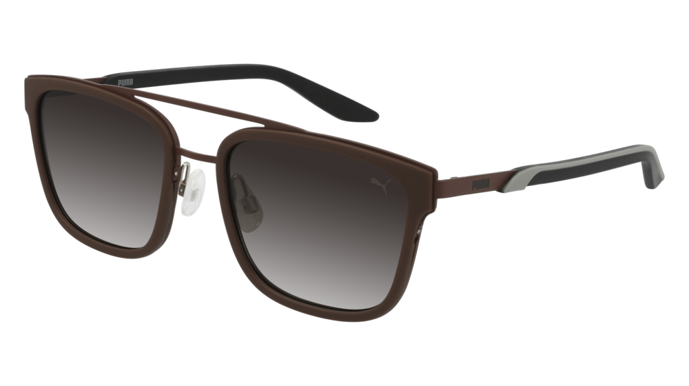 Puma Sunglass Man Brown Black Brown