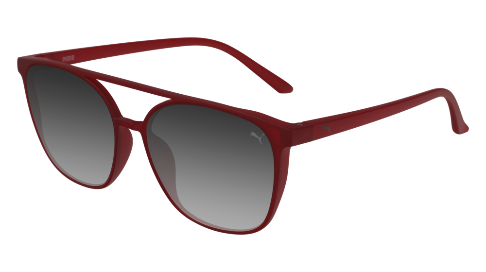 Puma Sunglass Man Burgundy Burgundy Grey