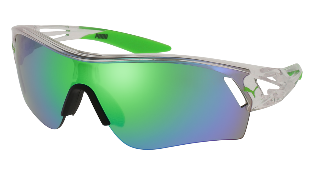 Puma Sunglass Man Crystal Crystal Green