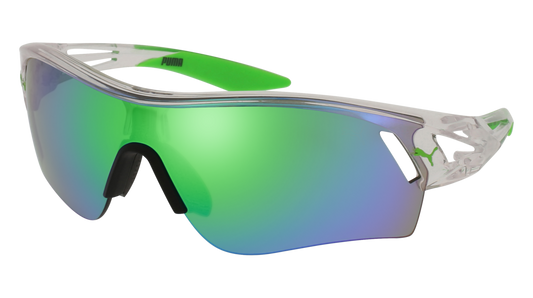 Puma Sunglass Man Crystal Crystal Green