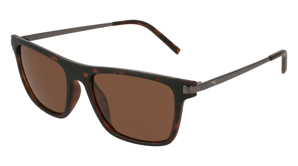 Puma Sunglass Man Havana Ruthenium Brown