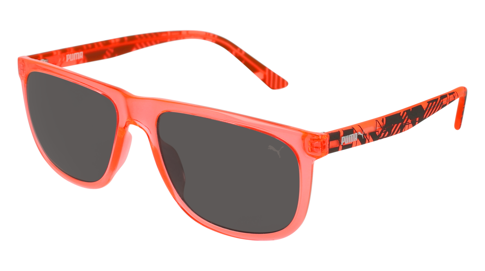 Puma Sunglass Man Orange Orange Grey