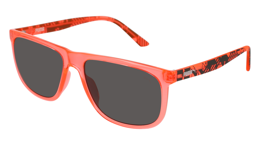 Puma Sunglass Man Orange Orange Grey