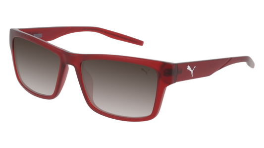 Puma Sunglass Man Red Red Brown