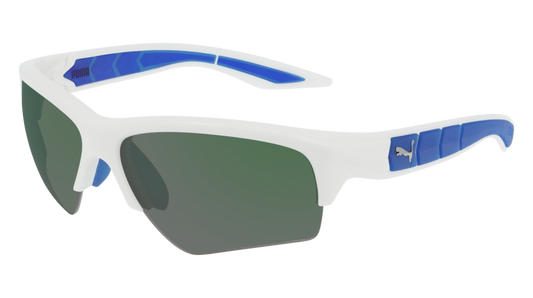 Puma Sunglass Man White White Green