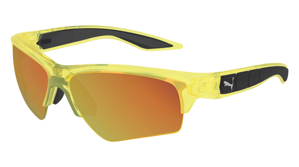 Puma Sunglass Man Yellow Yellow Red