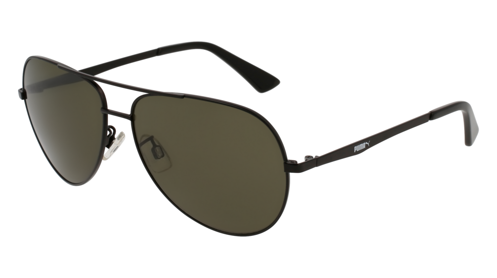 Puma Sunglass Man Black Black Green