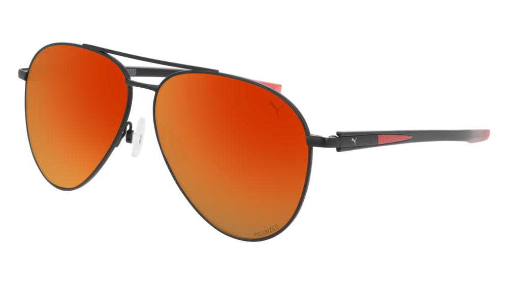 Puma Sunglass Man Black Black Red