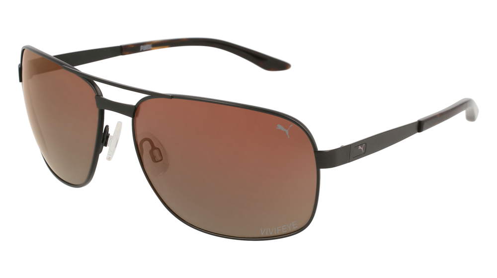 Puma Sunglass Man Black Havana Copper