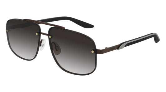 Puma Sunglass Man Brown Black Brown