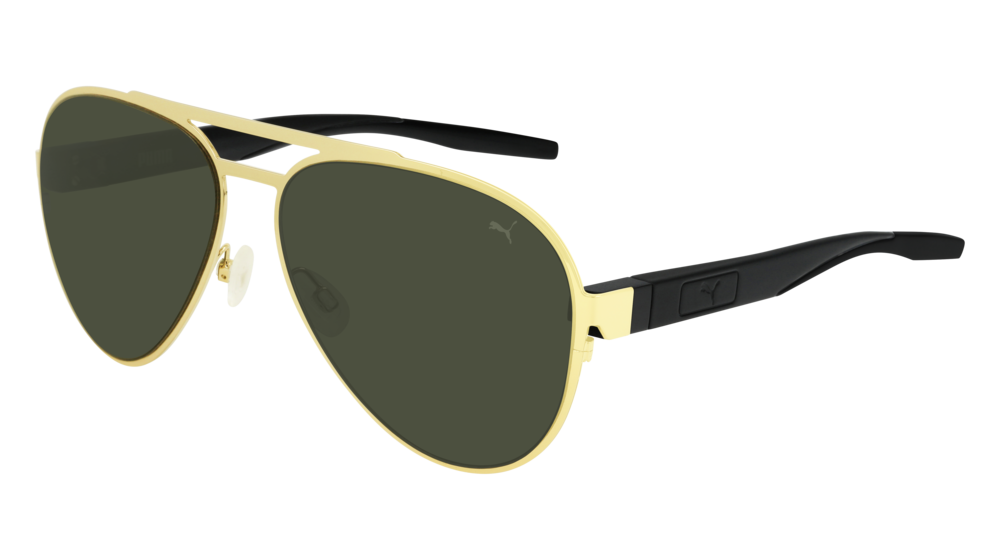 Puma Sunglass Man Gold Black Green