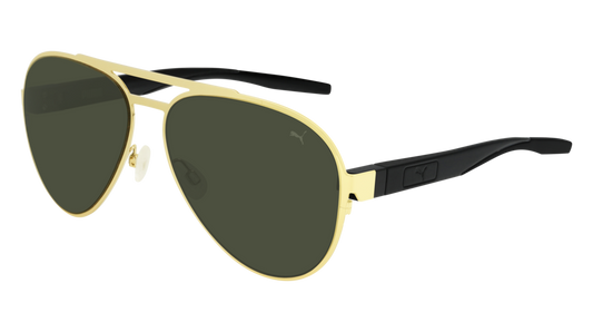 Puma Sunglass Man Gold Black Green