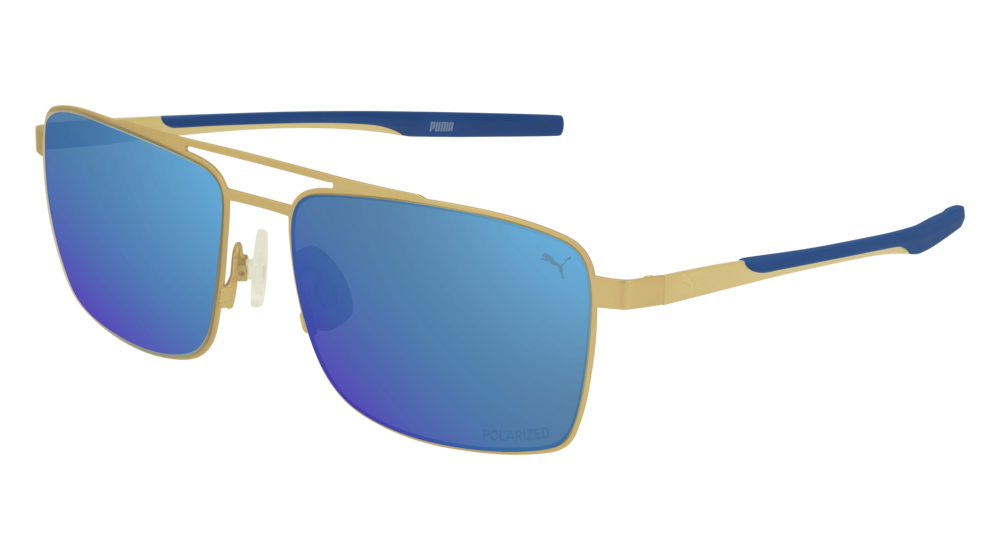 Puma Sunglass Man Gold Gold Blue