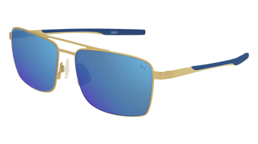 Puma Sunglass Man Gold Gold Blue