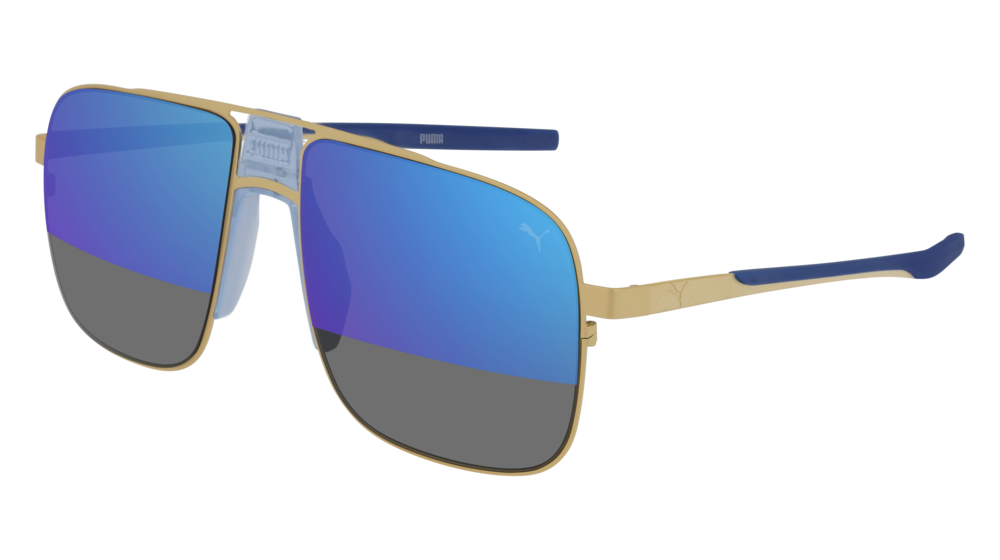 Puma Sunglass Man Gold Gold Blue