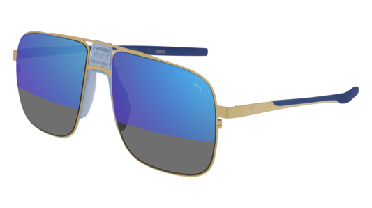 Puma Sunglass Man Gold Gold Blue