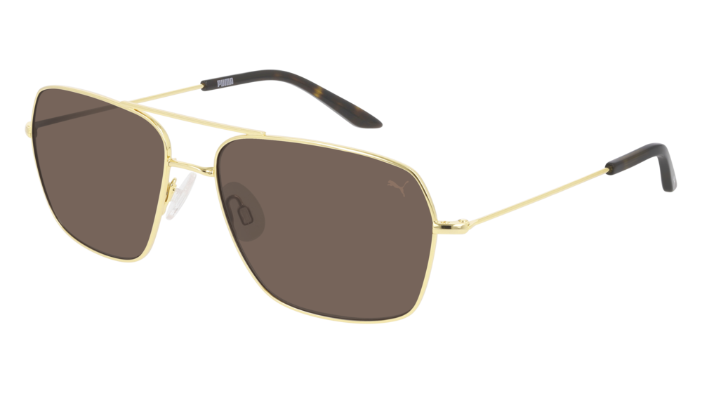 Puma Sunglass Man Gold Gold Brown