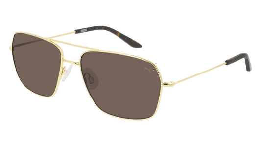 Puma Sunglass Man Gold Gold Brown