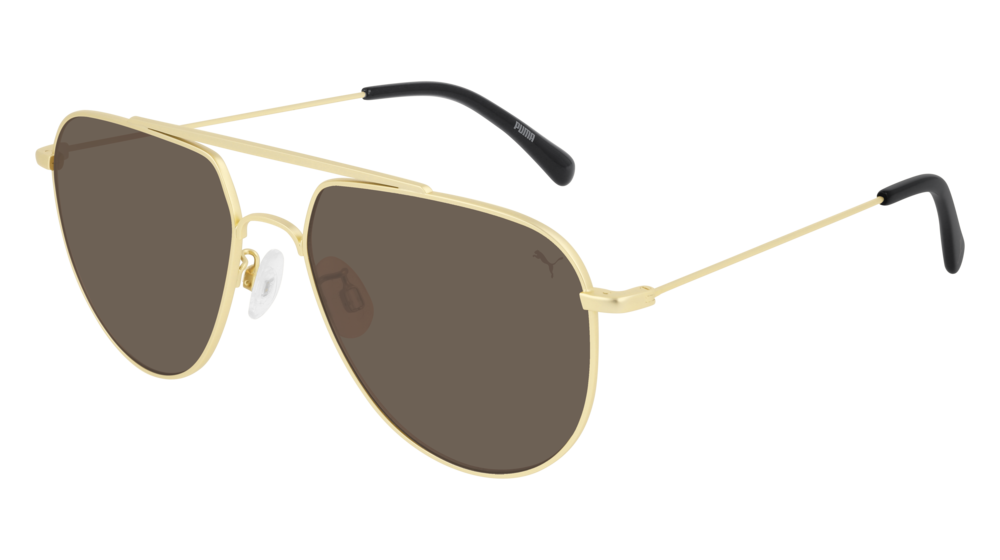 Puma Sunglass Man Gold Gold Brown