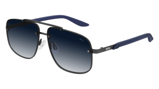 Puma Sunglass Man Ruthenium Blue Blue