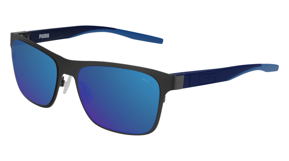 Puma Sunglass Man Ruthenium Blue Blue