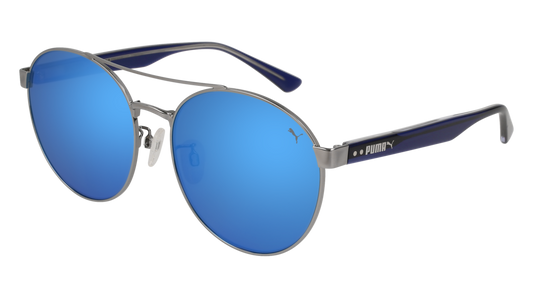 Puma Sunglass Man Ruthenium Blue Light Blue