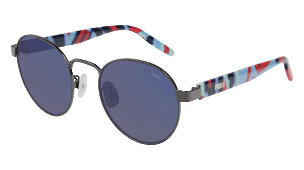 Puma Sunglass Man Ruthenium Havana Blue