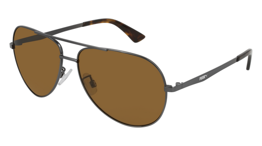 Puma Sunglass Man Ruthenium Ruthenium Brown